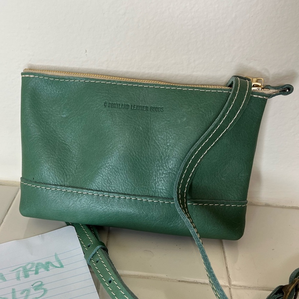 EUC Portland Leather Goods Fiesta Bag in Eucalyptus